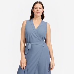 Everlane Japanese GoWeave Sleeveless Wrap Dress
